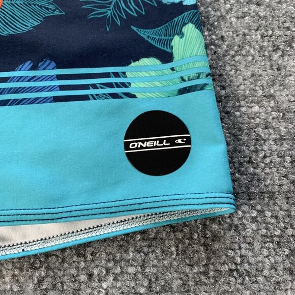O’Neill Hyperfreak Mens Board Shorts Swim Trunks Surfing Blue Floral Size 29 - Picture 6 of 16
